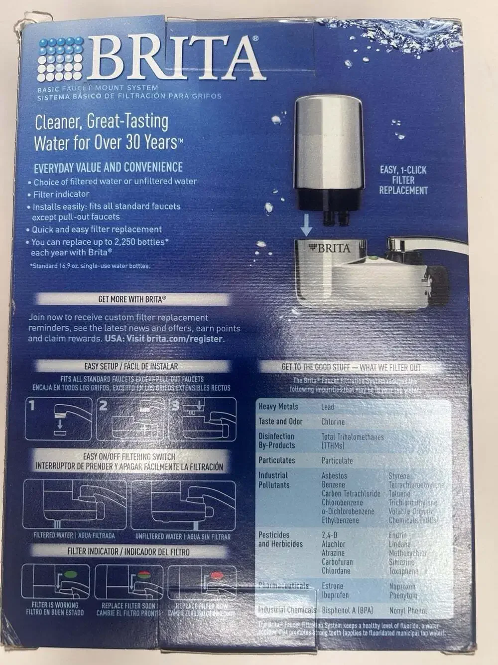Brita contaminant reduction